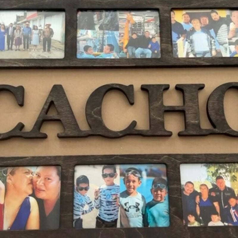 Personalized Family Photo Frame, Home Wall Decor, Wooden Multiple Picture Frame