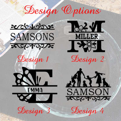 Personalized Pie Plate, Engraved Glass Pie Baking Dish, Christmas Present Wedding Gift