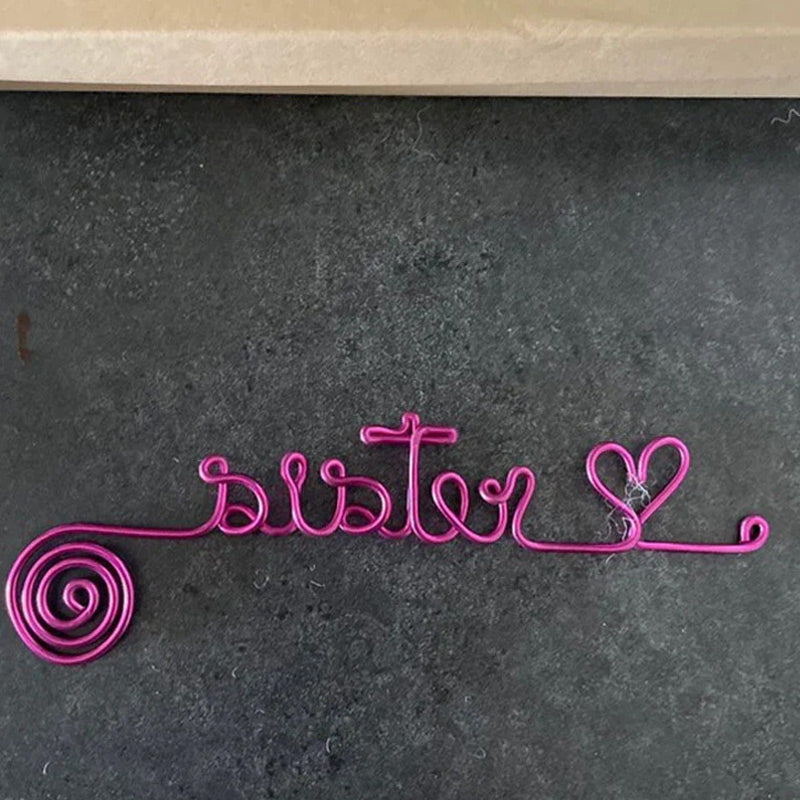Personalized Name Gift Wire Bookmark, Unique Handmade Custom Bookmark