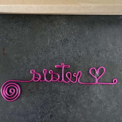 Personalized Name Gift Wire Bookmark, Unique Handmade Custom Bookmark