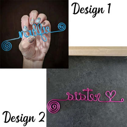 Personalized Name Gift Wire Bookmark, Unique Handmade Custom Bookmark