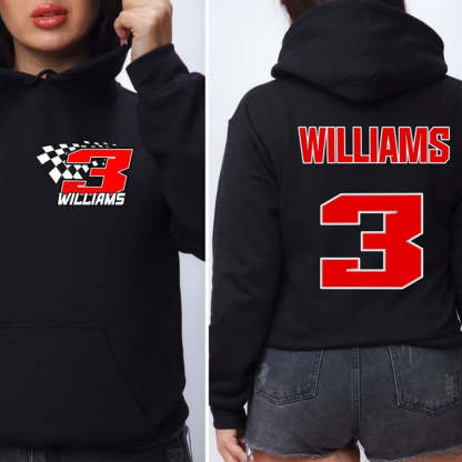 Personalized Racing Name And Number Raceday Unisex Hoodie