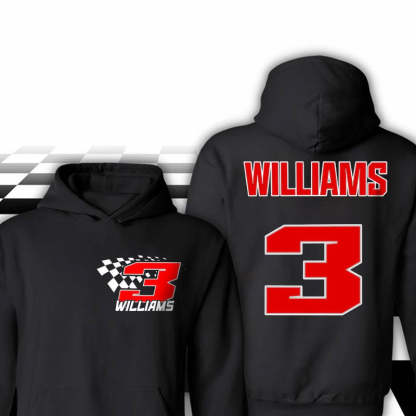 Personalized Racing Name And Number Raceday Unisex Hoodie