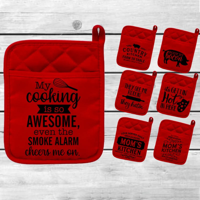 Funny Potholders, Christmas Gift Mom, Housewarming Gift, Mother's Day Gift