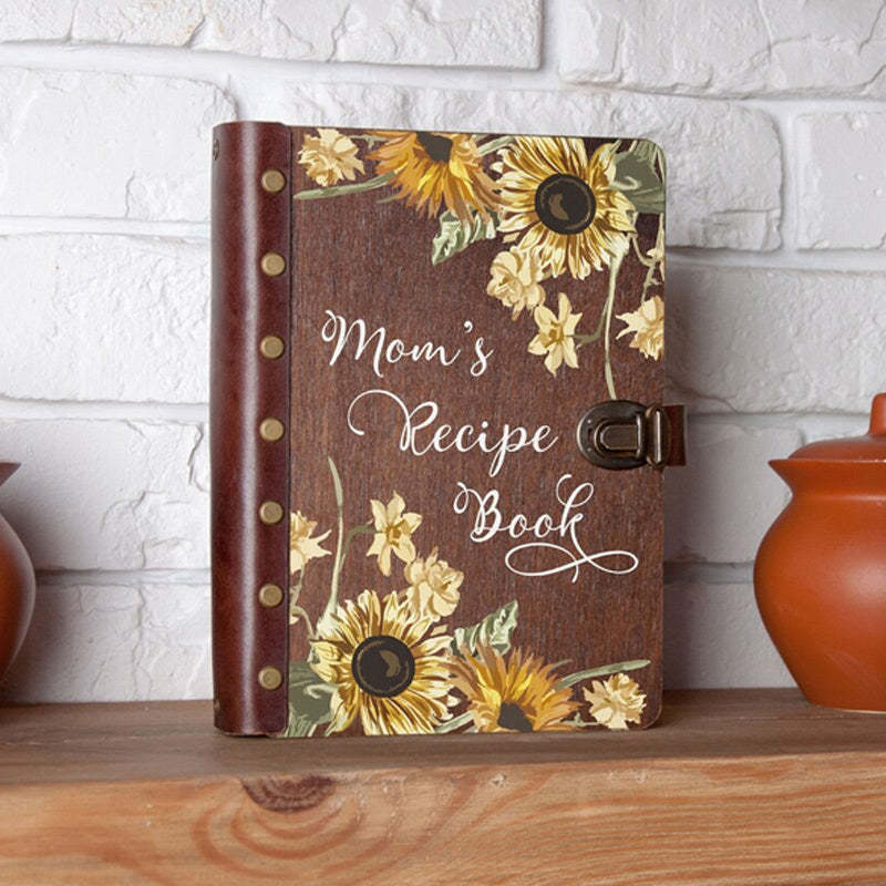 Personalized Recipe Journal, Blank Recipe Book, Custom Gifts for Mother