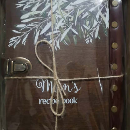 Personalized Recipe Journal, Blank Recipe Book, Custom Gifts for Mother