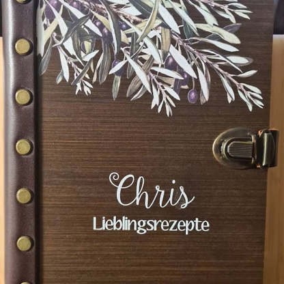 Personalized Recipe Journal, Blank Recipe Book, Custom Gifts for Mother