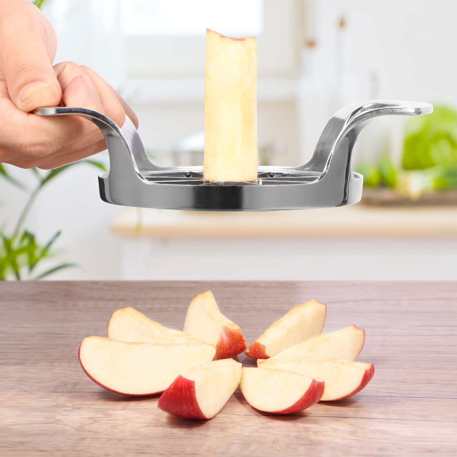 🍏 Apple Slicer with 12 Blades - Stainless Steel Apple Corer Tool - Sharp Apple Slicer and Corer - Easy to Use - Dishwasher Safe🍈