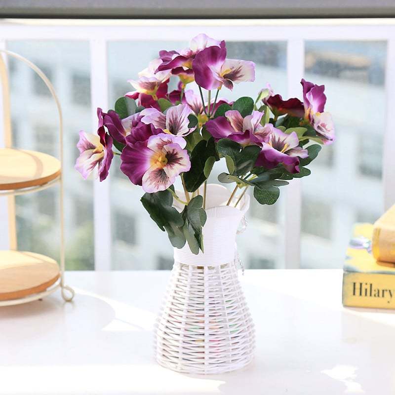 Outdoor Artificial Pansy Flowers