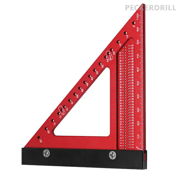 TrekDrill Carpenter Square Precision Woodworking Triangle Ruler