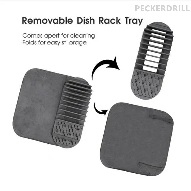 TrekDrill Dish Drying Rack and Mat
