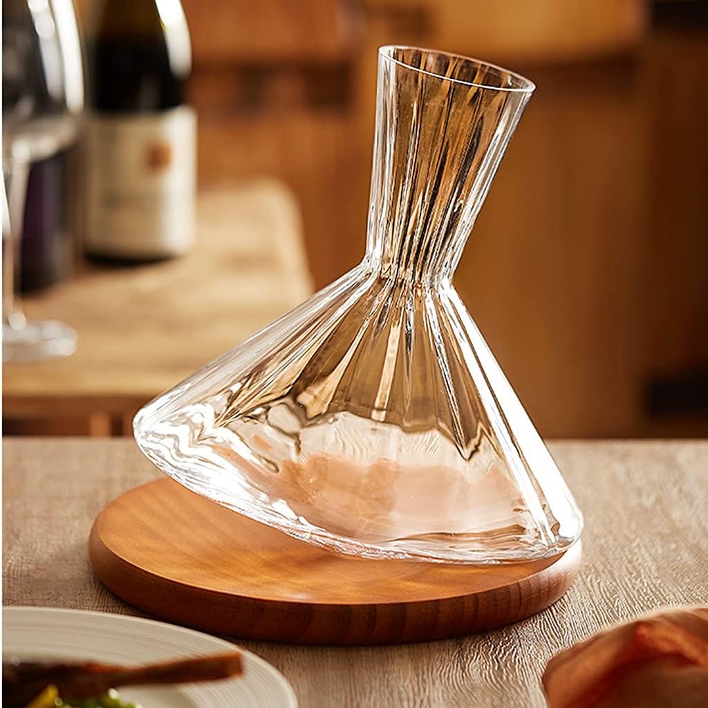 Red Wine Decanter - Central Pivot Rotation - Speeds Up Aeration