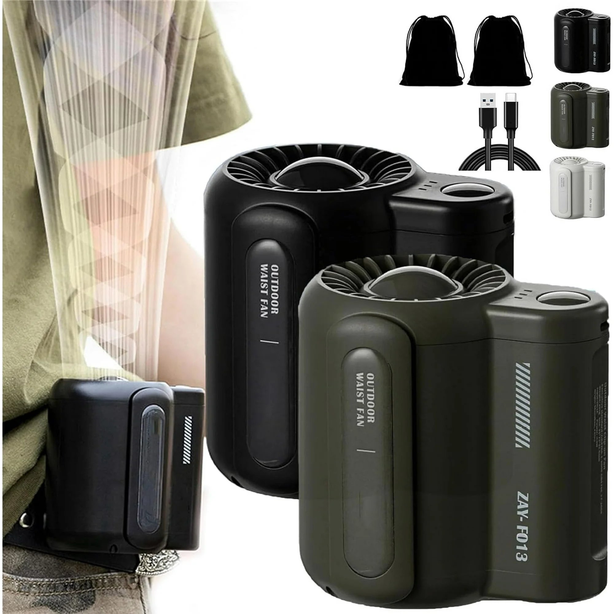 🔥Last Day 50% OFF🎄2024 Portable Waist Fan Rechargeable-Buy 2 Free Shipping