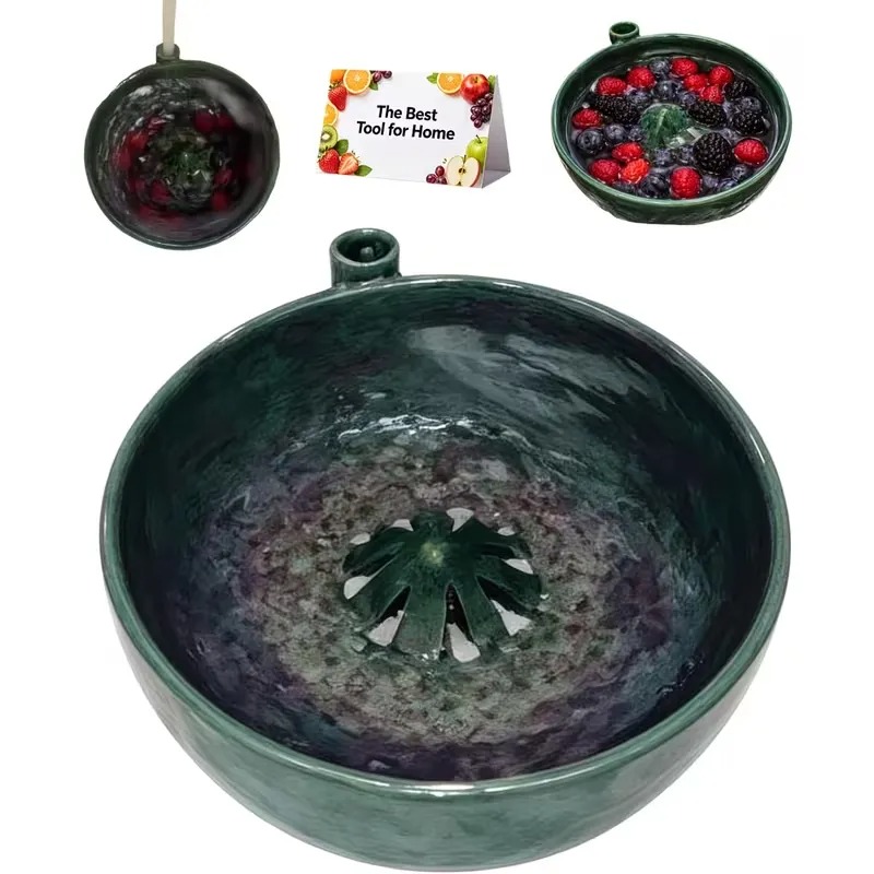 🌊Self Spinning Berry Washing Bowl 🍒🫐| Automatic Fruit Washer🥣