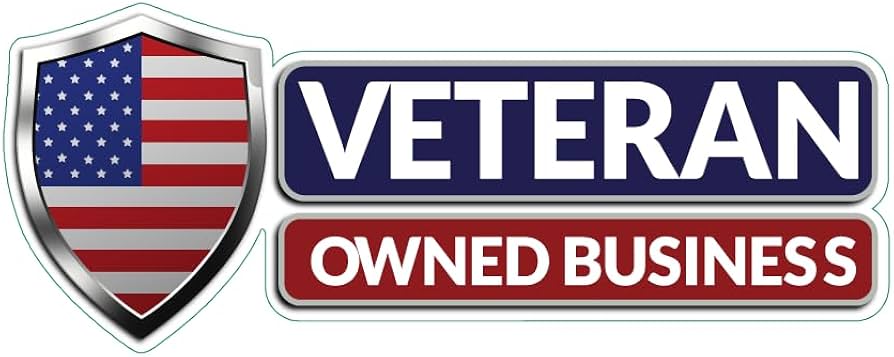 Amazon.com - Veteran Owned Business Sticker Decal (12"x 5")