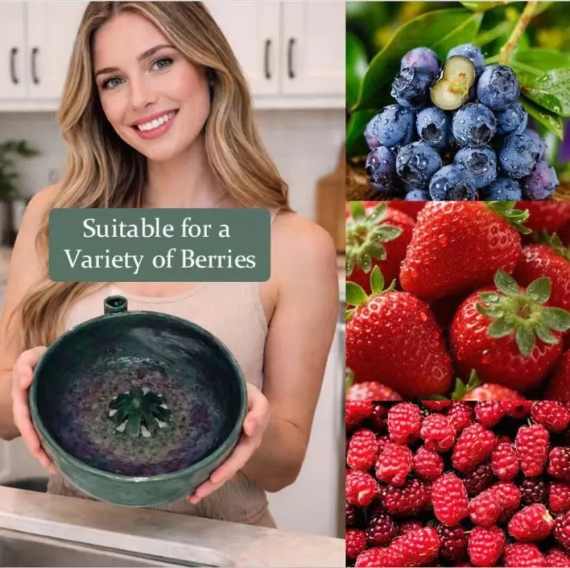 🌊Self Spinning Berry Washing Bowl 🍒🫐| Automatic Fruit Washer🥣