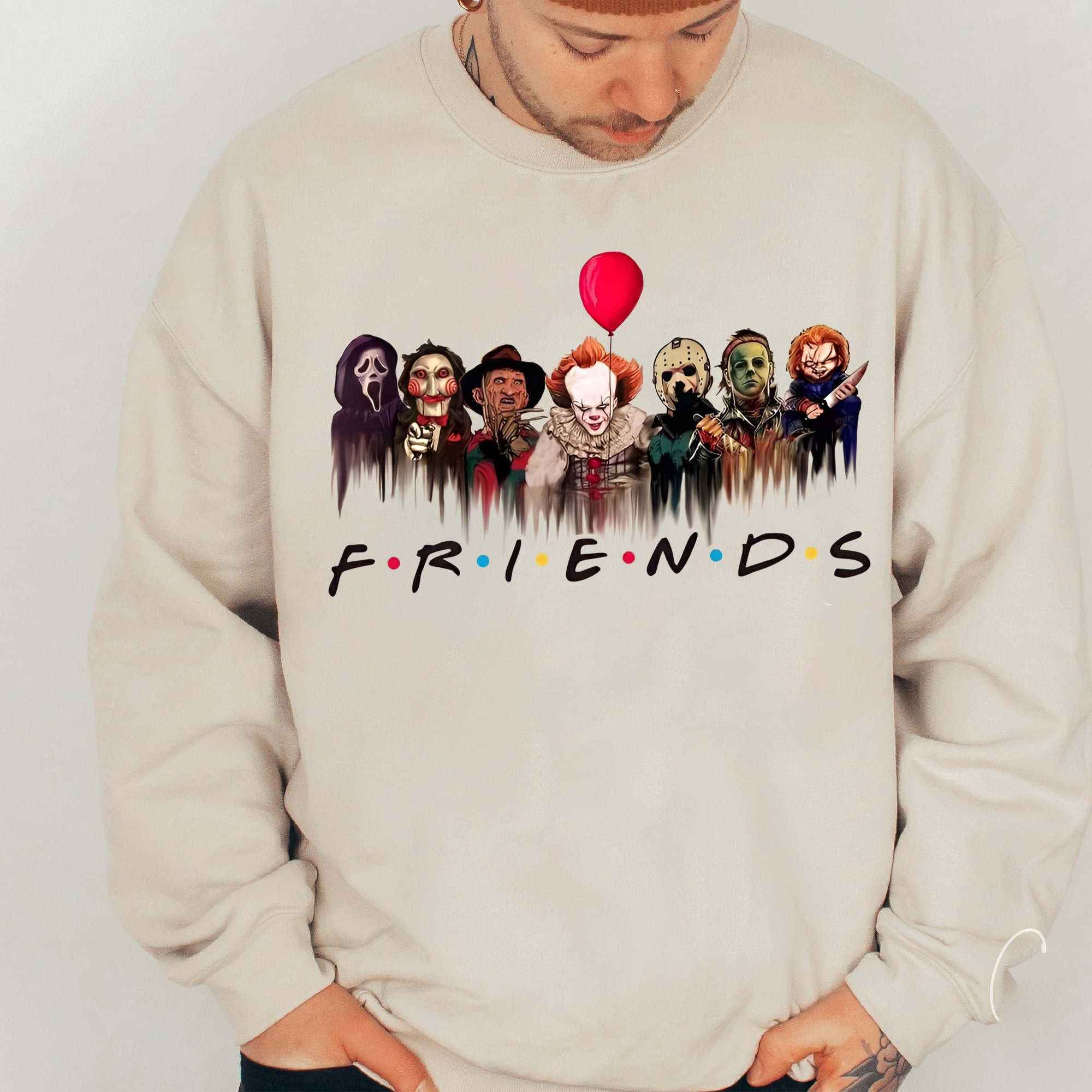 🔥Last Day 70% OFFHorror Characters Friends Halloween Hoodie-Buy 2 Free Shipping