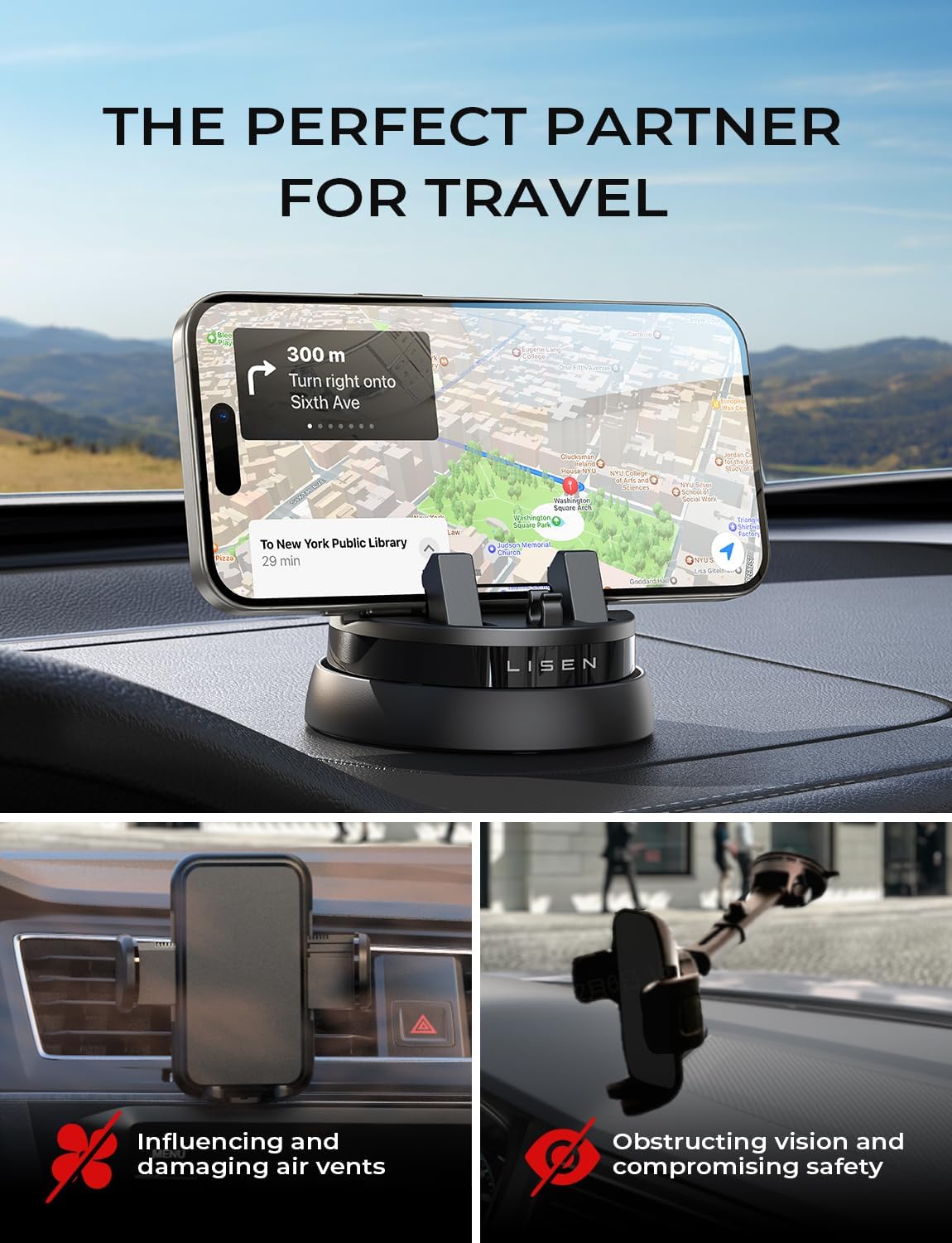 🔥This Week's Special Offer 49% OFF -360° Rotatable Dashboard Car Phone Holder