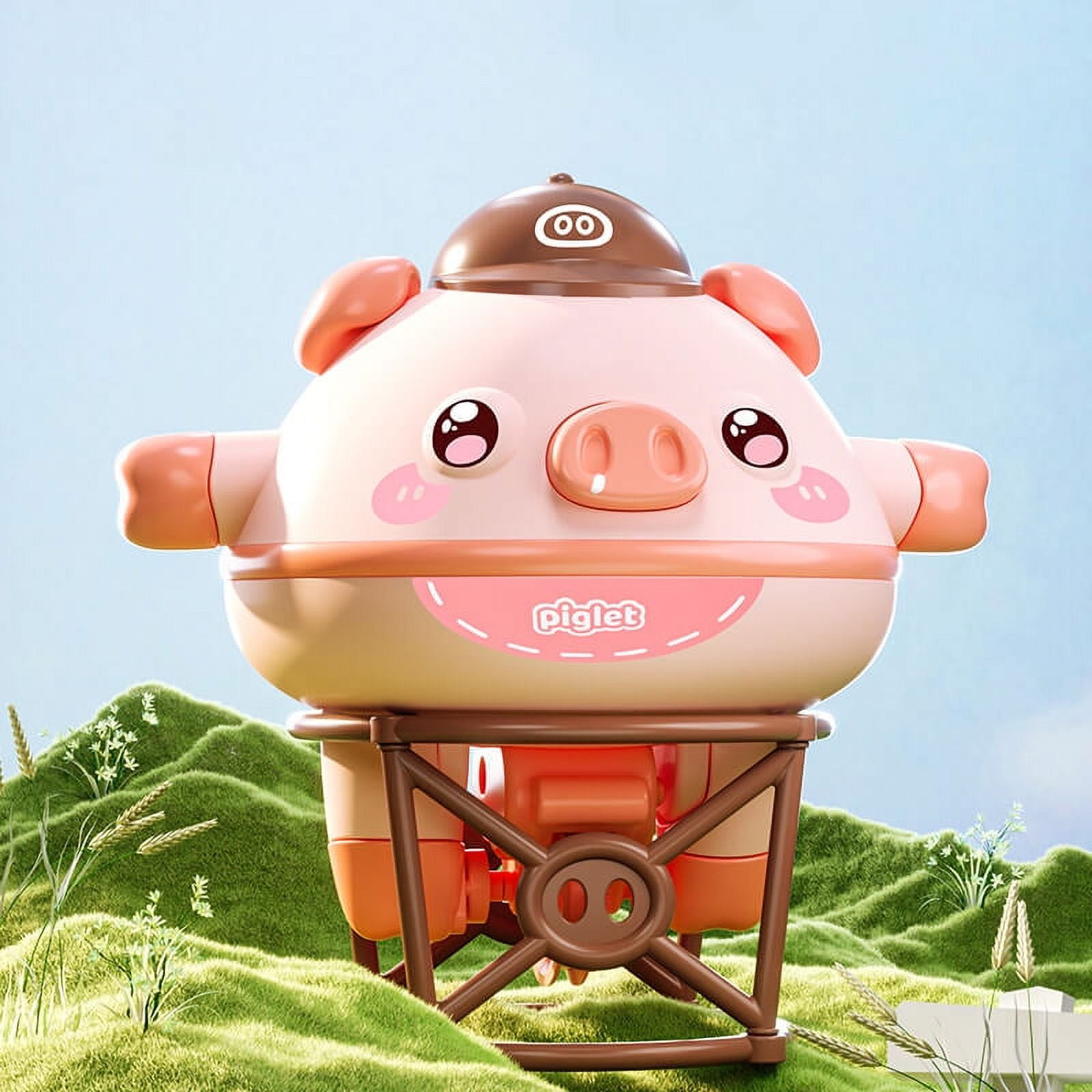 Balancing Pig Unicycle Wire-Walking Acrobat Toy 