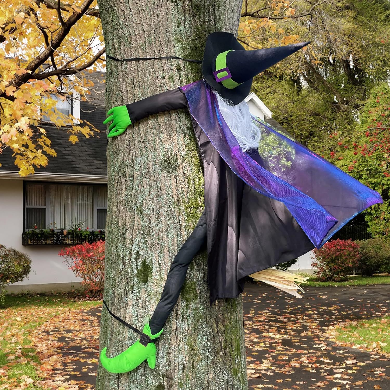  🔥Last Day 50% OFF🎃Crashing Witch into Tree Halloween Decor-Buy 2 Free shipping