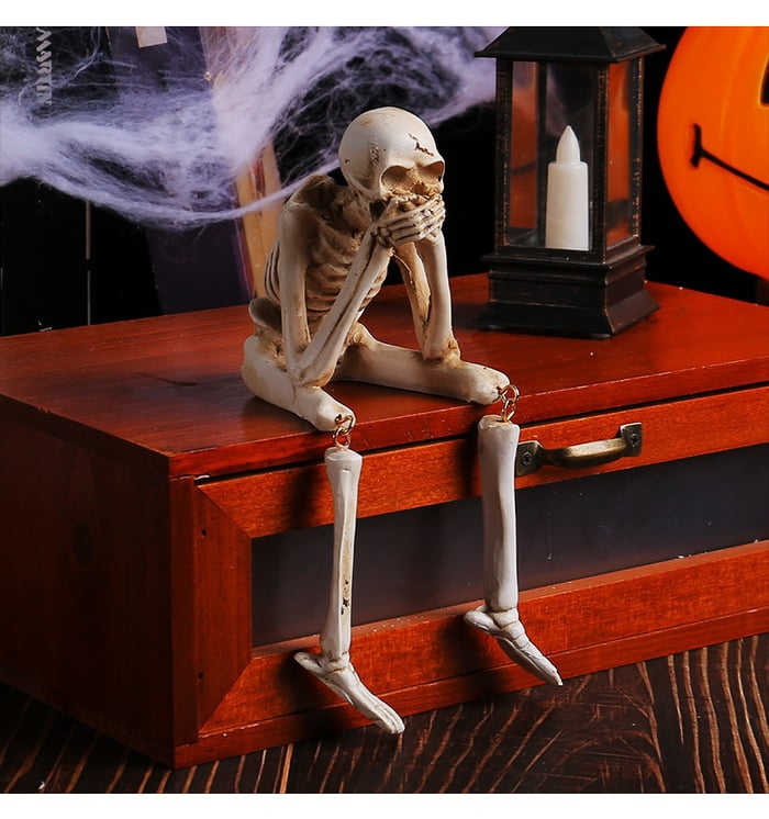 🎃💀Halloween Fireplace Simulation Skull