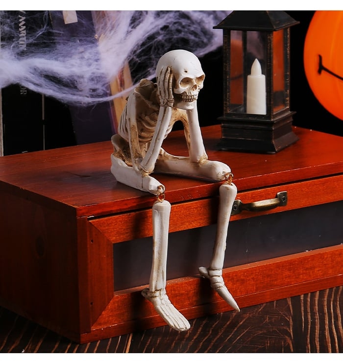 🎃💀Halloween Fireplace Simulation Skull