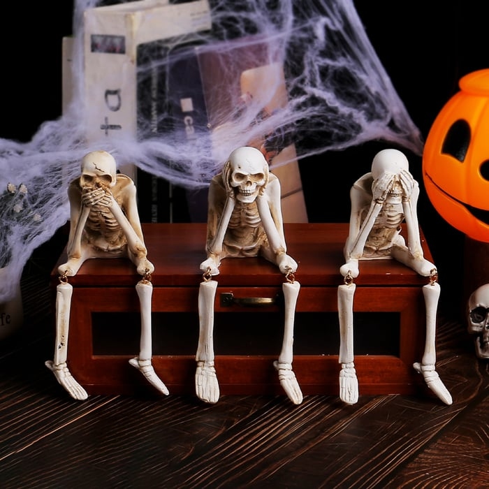 🎃💀Halloween Fireplace Simulation Skull