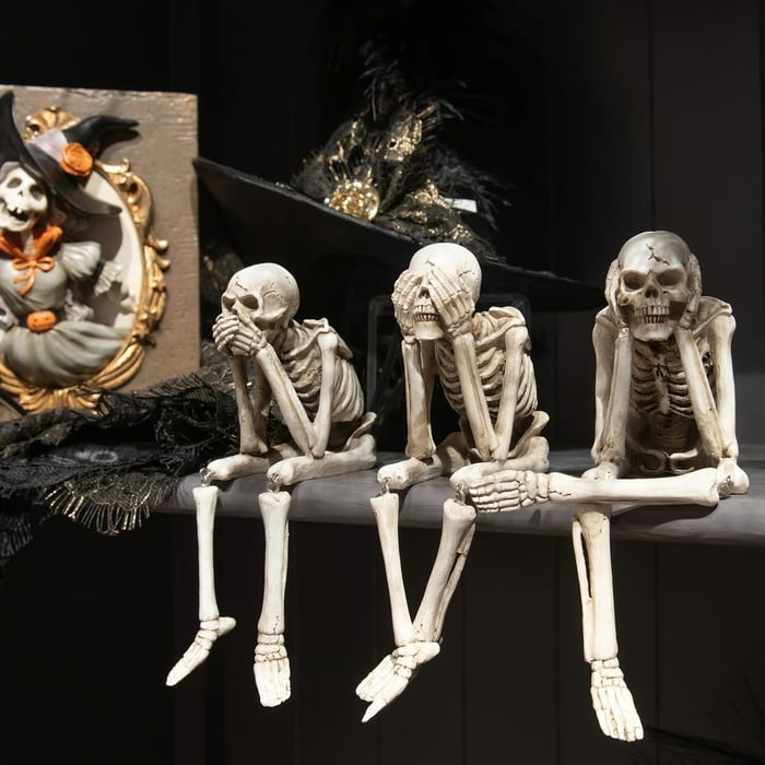 🎃💀Halloween Fireplace Simulation Skull