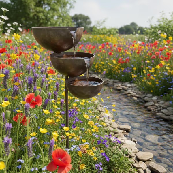 🔥Bring Life Back To Your Garden – Rain Catcher Bird Bath 🌿🐦