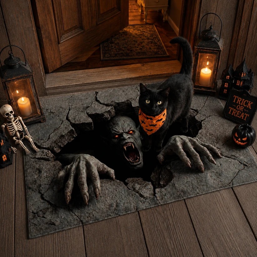🎃Howl Of The Damned Doormat 💫