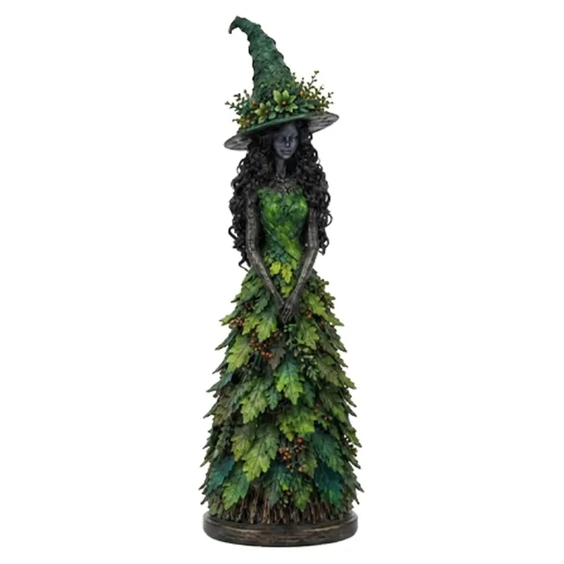 🧙 Enchanted Autumn Witch Figurine