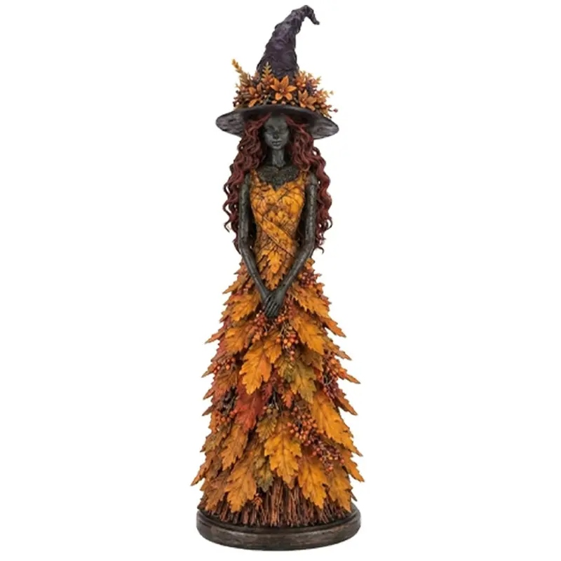🧙 Enchanted Autumn Witch Figurine