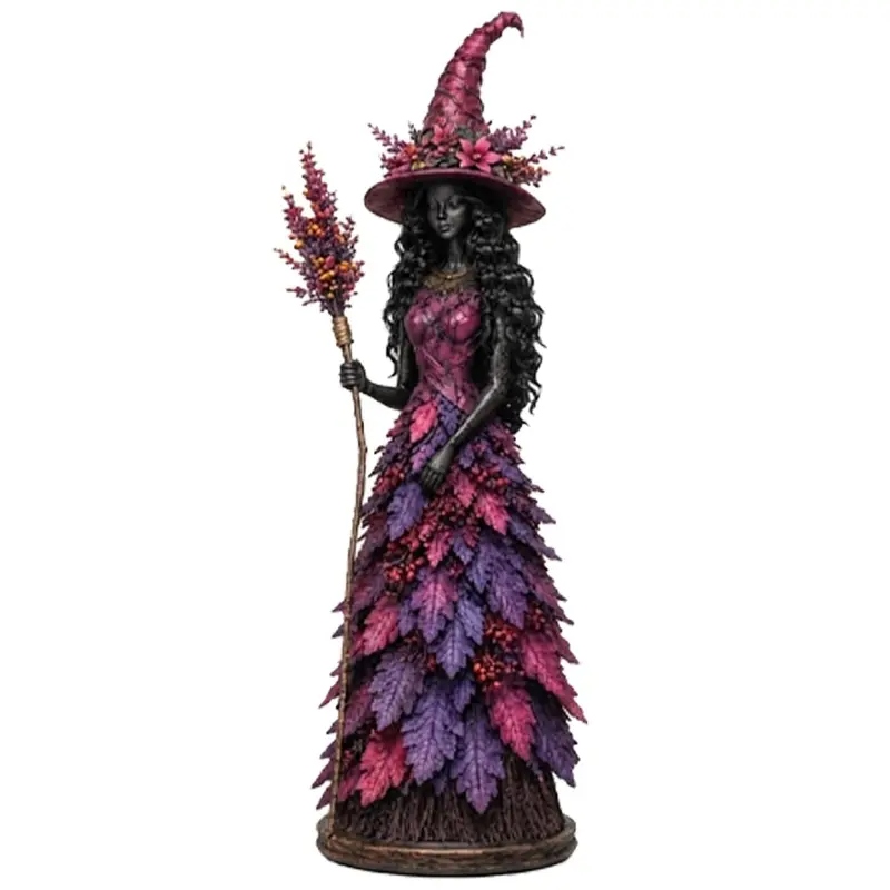 🧙 Enchanted Autumn Witch Figurine