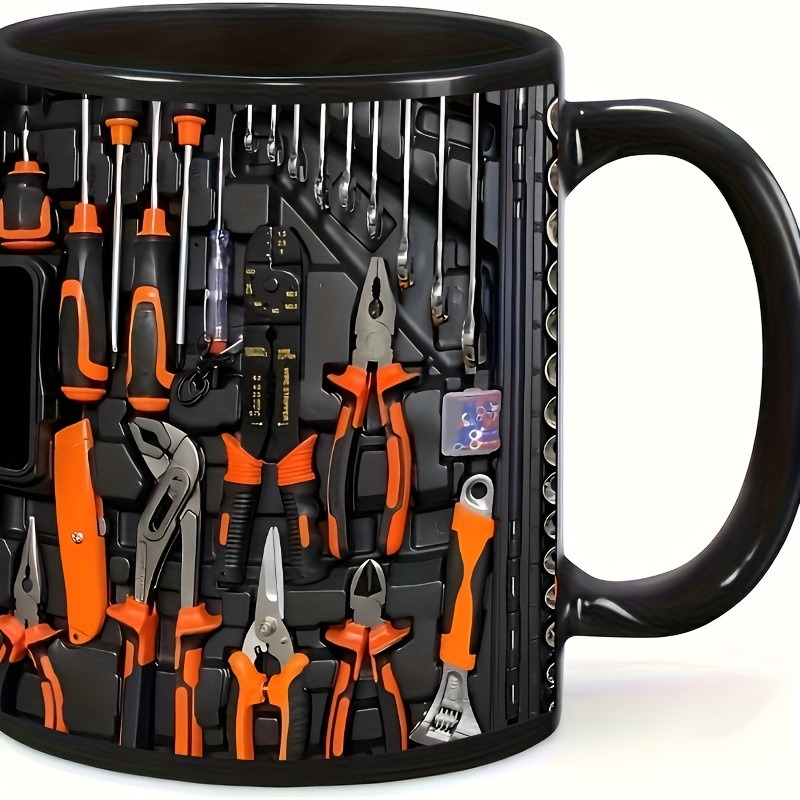 ✨2D Printing Process Mechanic Toolbox Mug