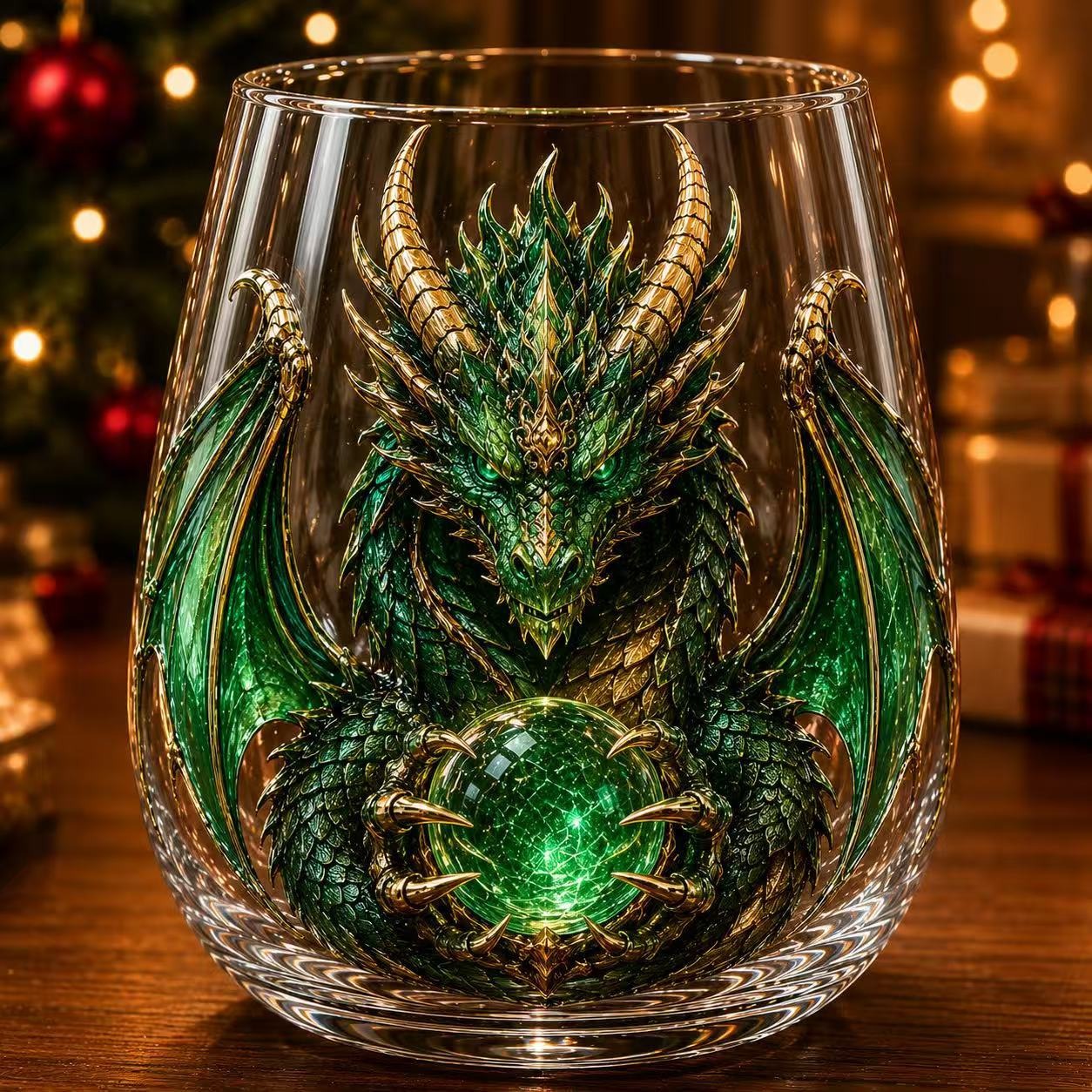 🐉✨ 3D Mythic Dragon Glass Art Cup | Luxury Raised Fantasy Glassware for Whiskey, Home Bar Décor & Legendary Gifts 🎁