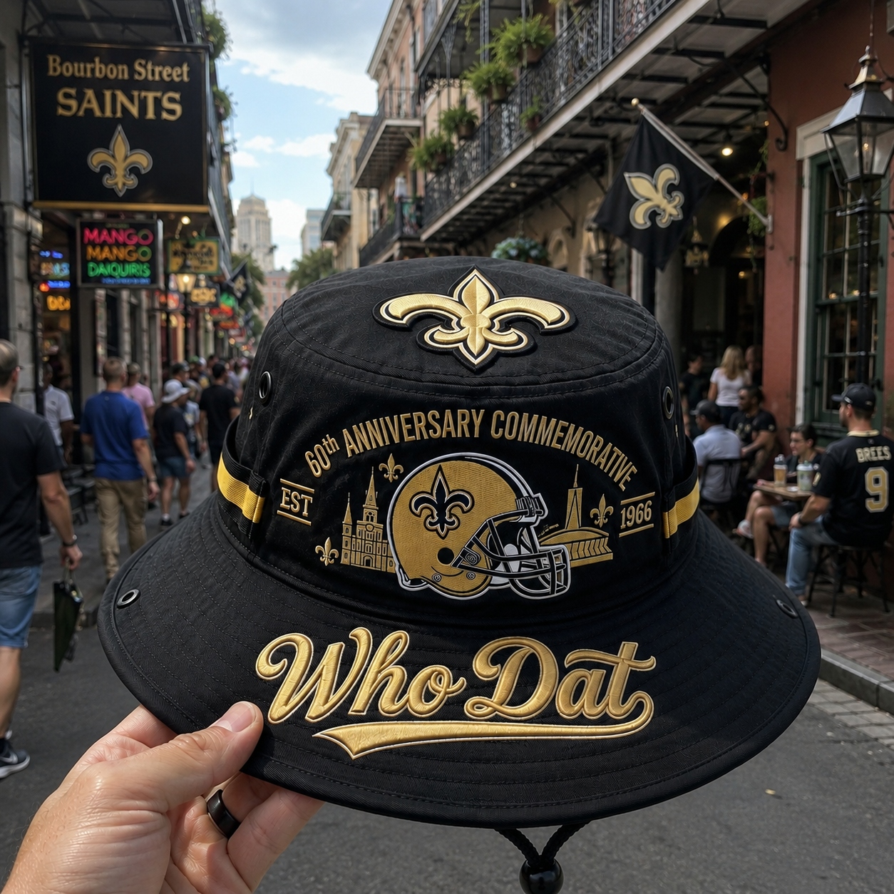 ⚜️Who Dat 60th Anniversary commemorative Boonie Hat🏈