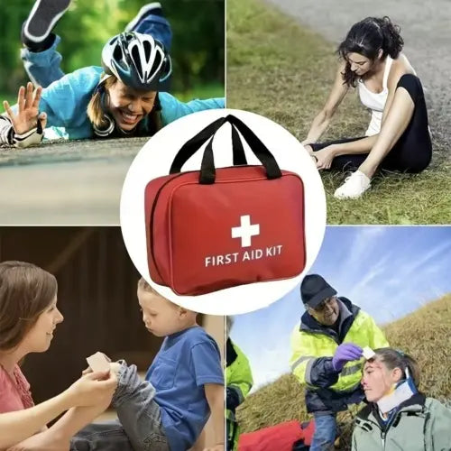 Portable first aid kit for travel and outdoor preparedness