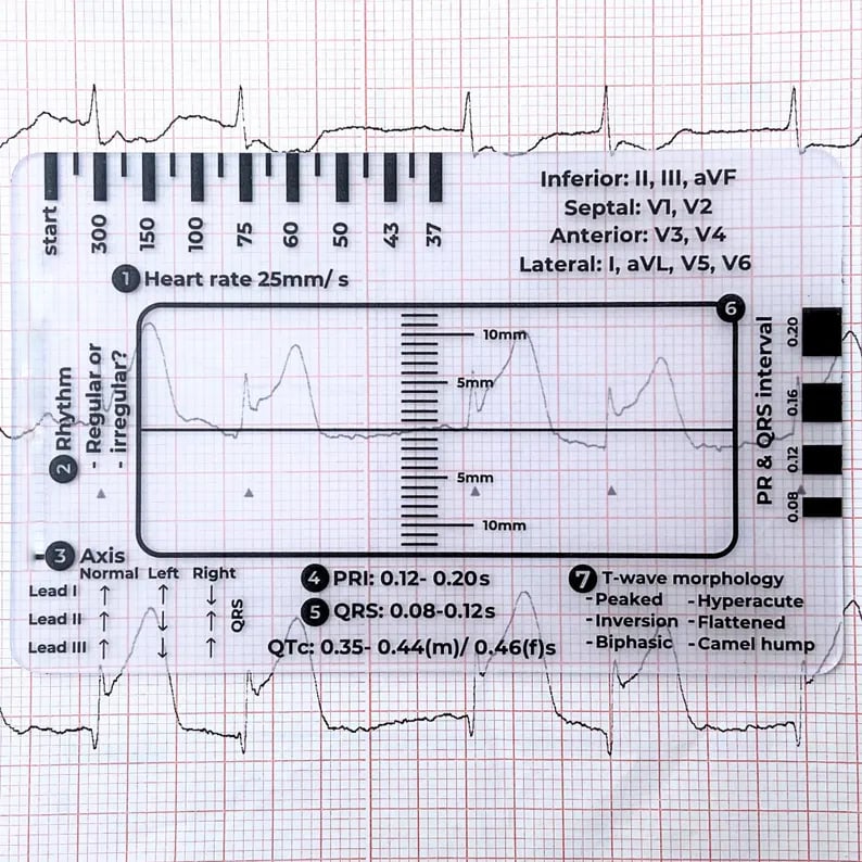 🎄Christmas Flash Sale-50% OFF-ECG 7 Step Ruler
