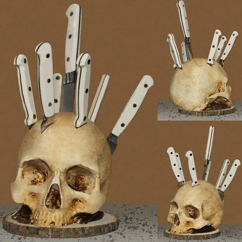 🔥Early Haloween Sale - 50% OFF🎄Gothic Skull Knife Holder-Buy 2 Get Free Shipping