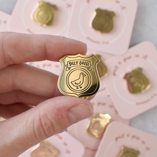 Silly Goose Badge Pin