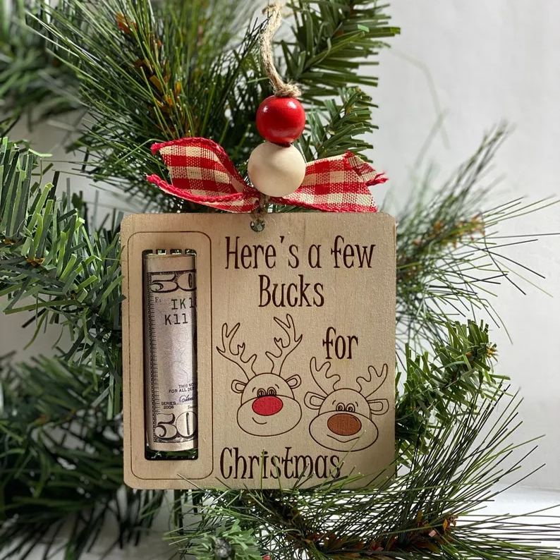 🔥Last Day 50% OFF🎄Christmas Wooden Money Holder Gift
