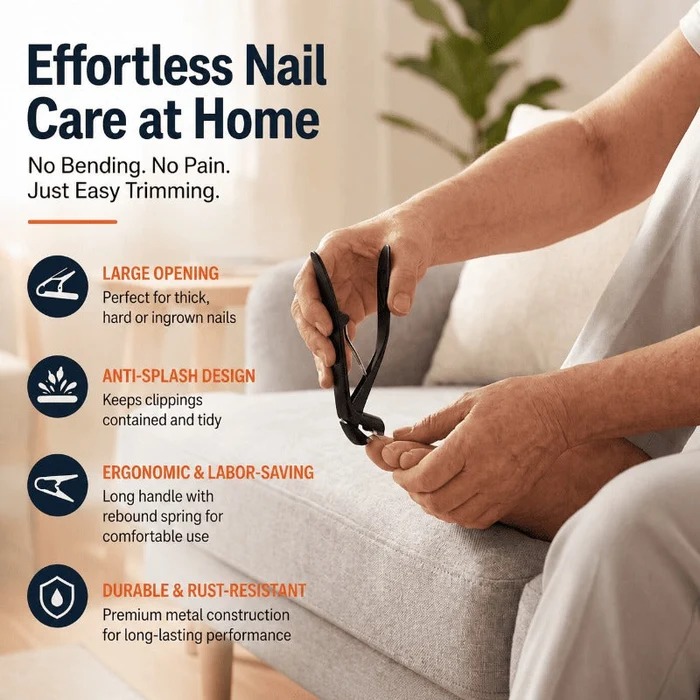 🔥New Ergonomic, Splash-Proof Nail Clippers🫶