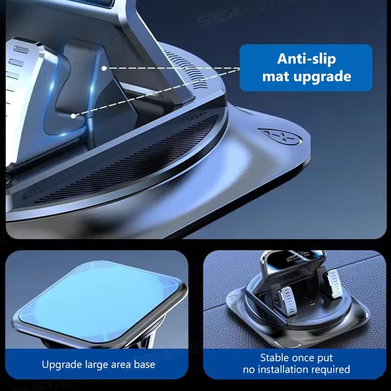 360° Rotating Car Phone Holder ,Suction for All Phones Universal Anti-Shake Car Mount Accessories