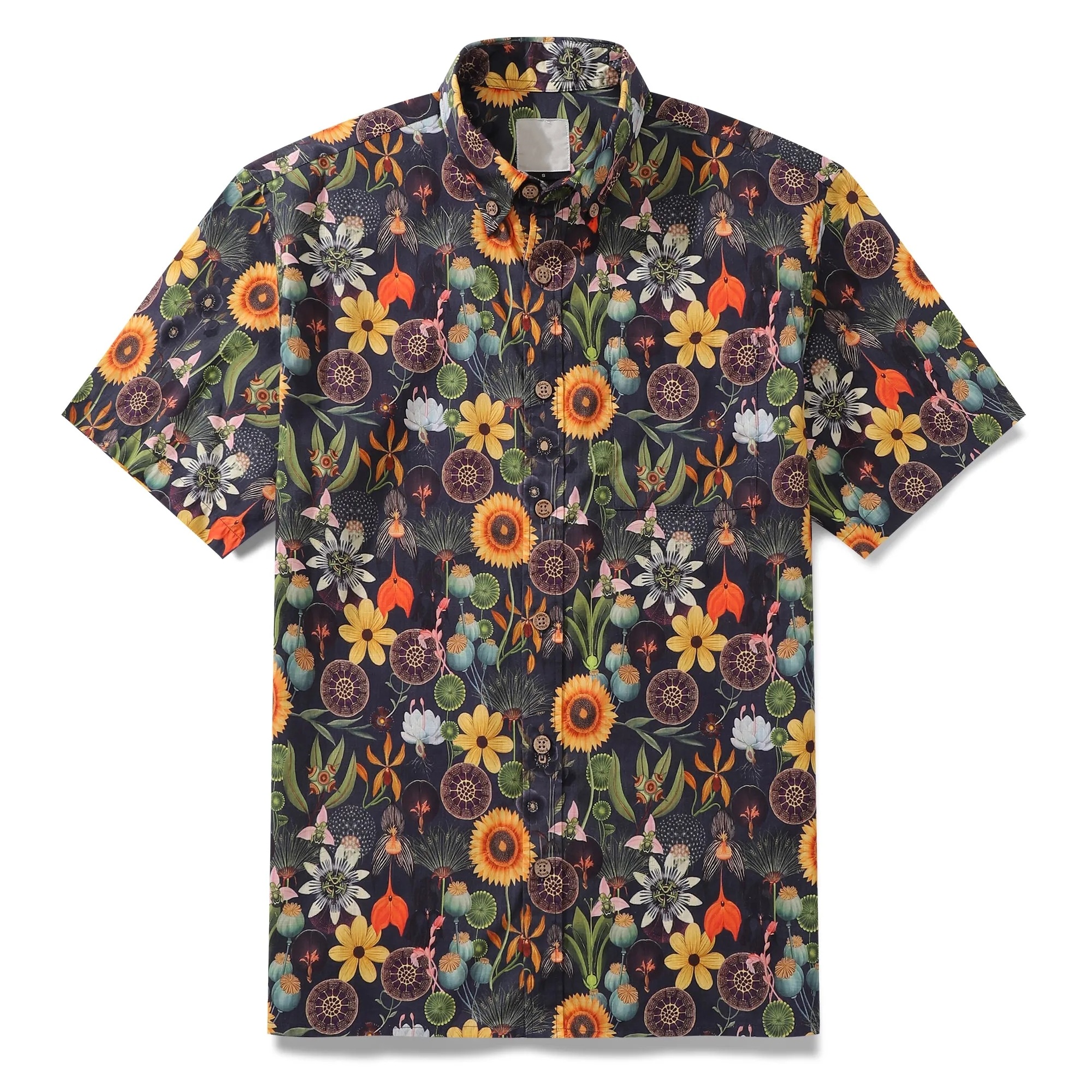 Men's Sunflower Hawaiian Holiday Short Sleeve Shirt