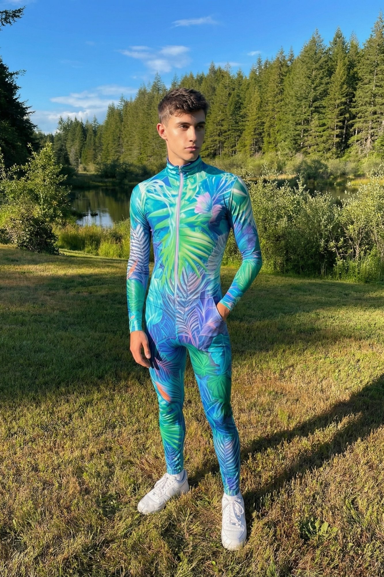 Tropical Rave Catsuit AS003