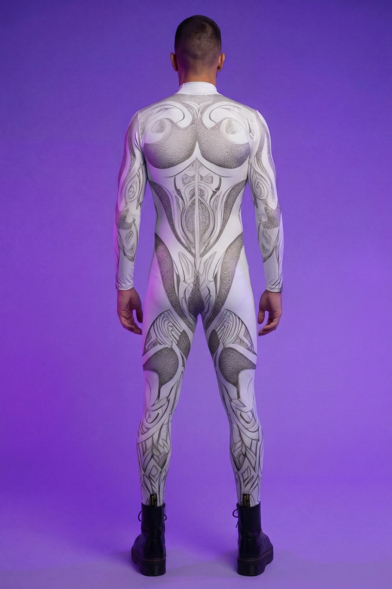 Heroic Full Graphic Print Bodysuit AS005