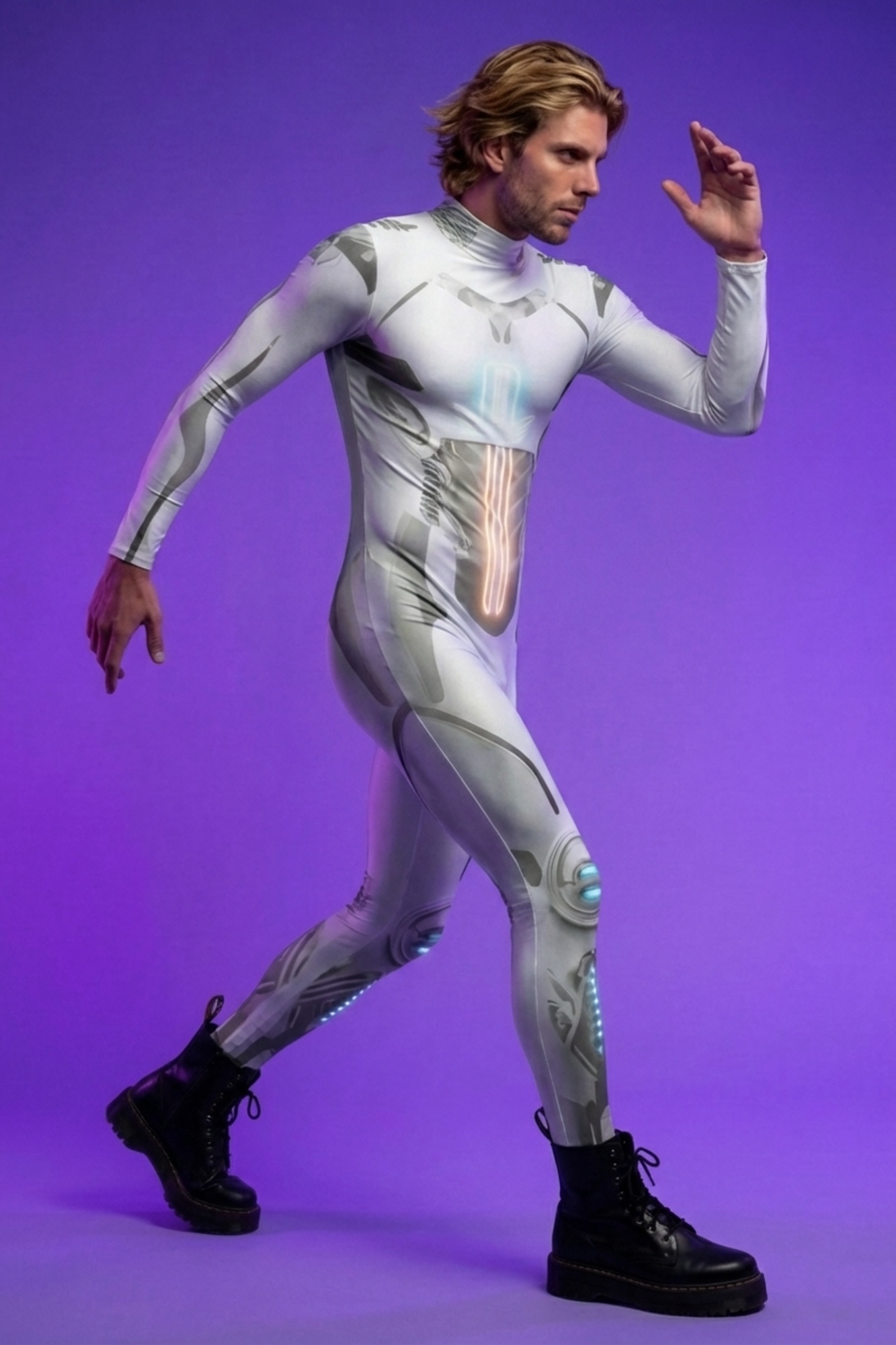 Cybernetic Neon Skeleton Bodysuit AS021