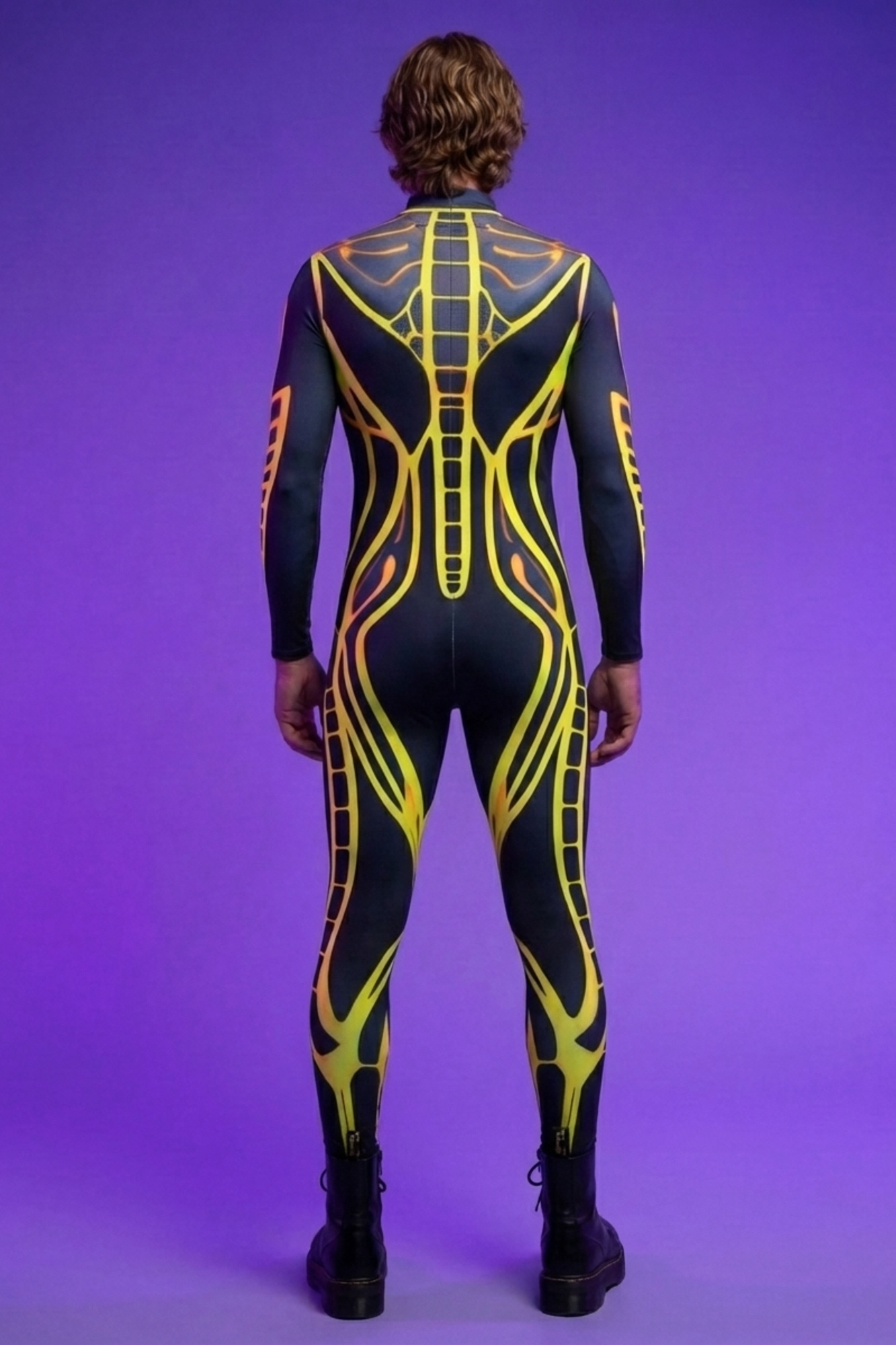 Cybernetic Spine Pattern Bodysuit AS025
