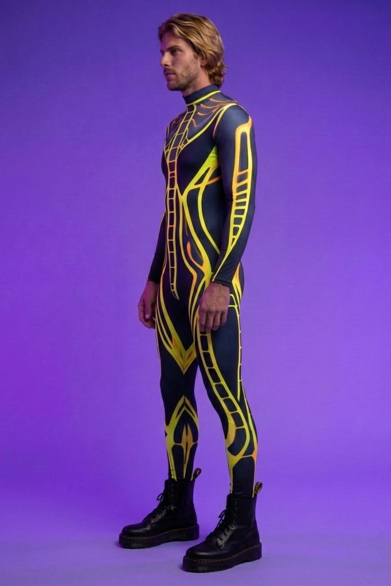 Cybernetic Spine Pattern Bodysuit AS025