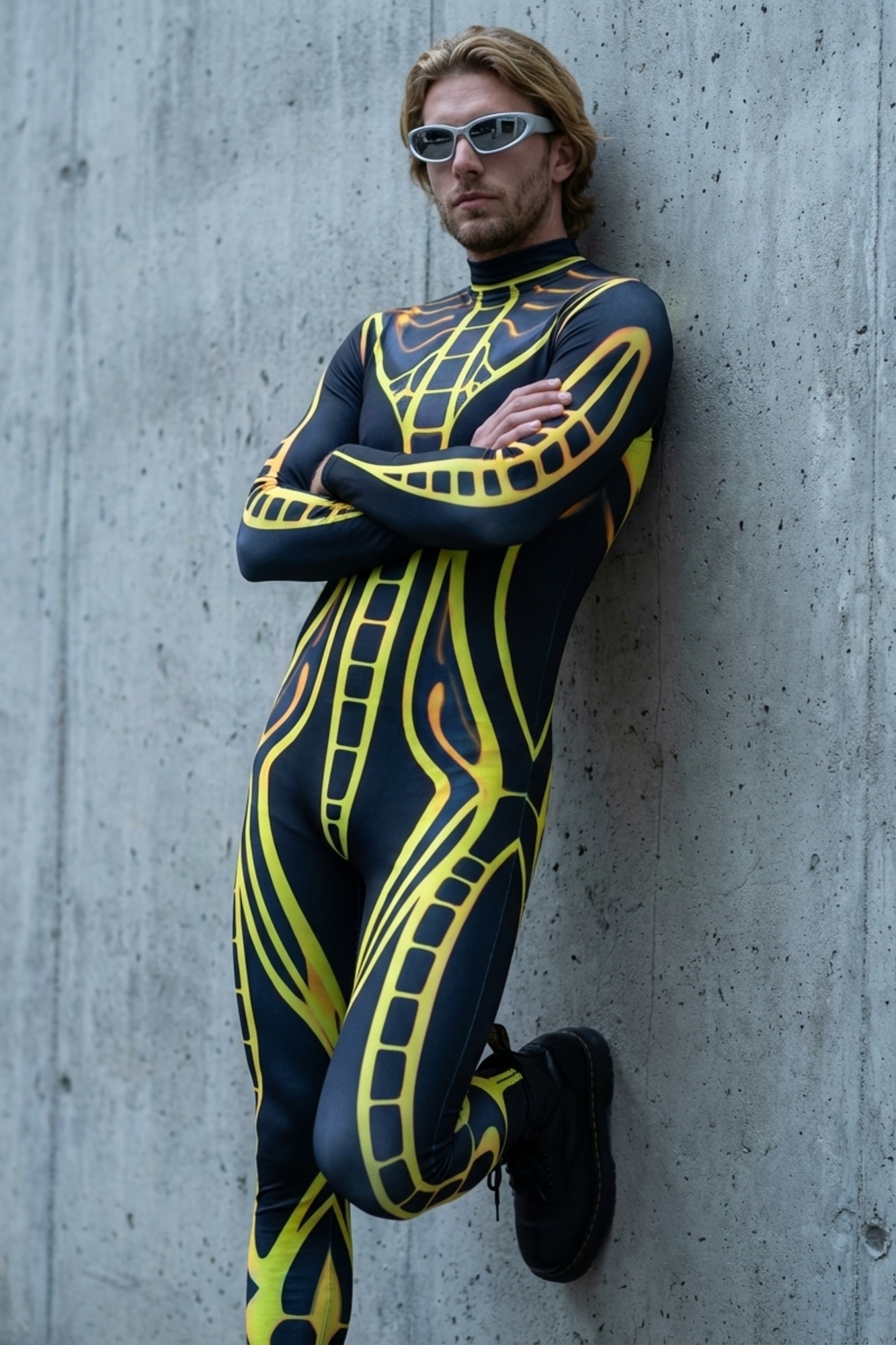 Cybernetic Spine Pattern Bodysuit AS025